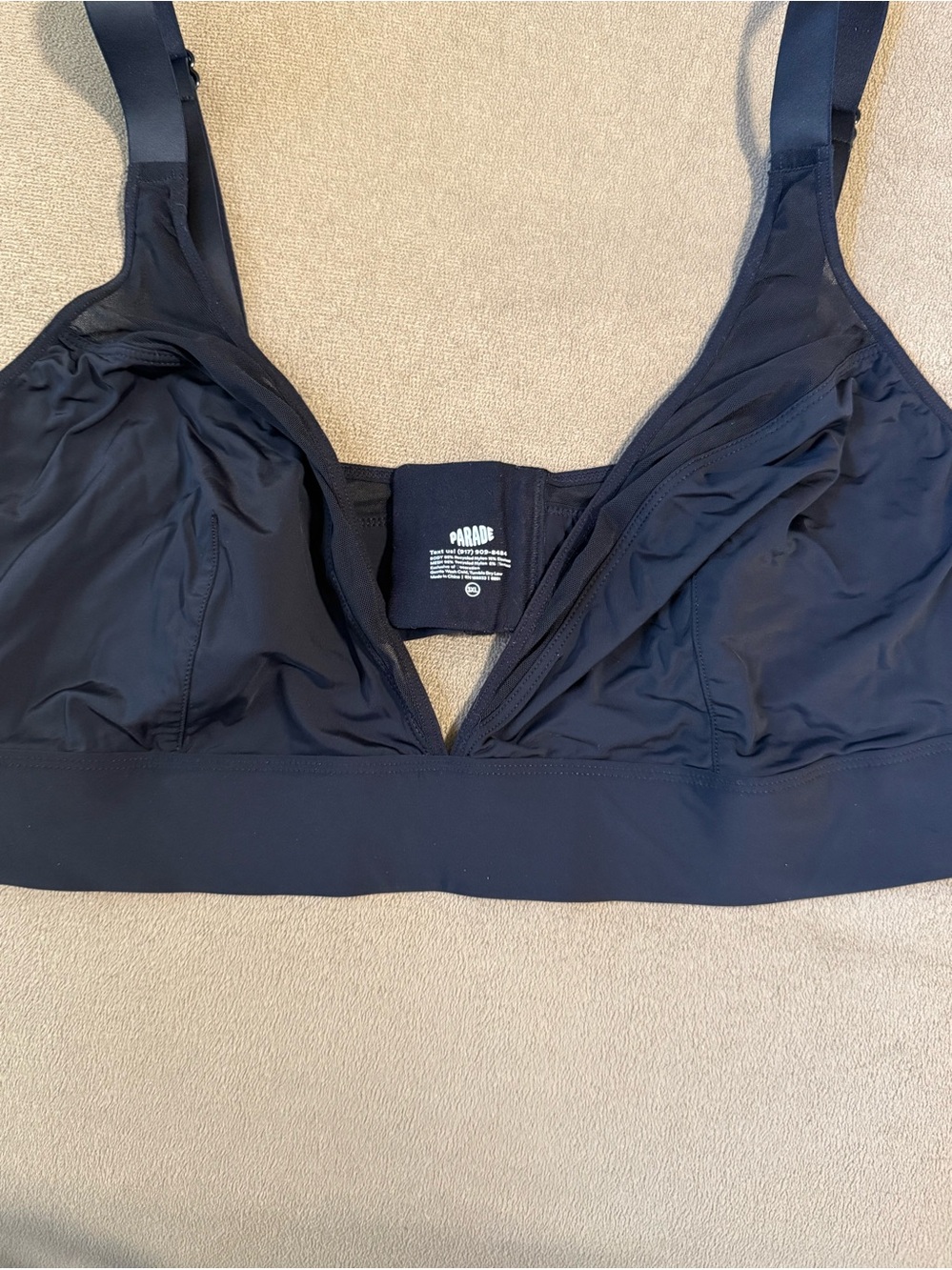 Parade Everyday Black Wireless Triangle Bra